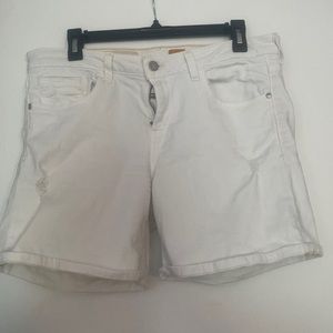 Very Well Worn, White Denim Shorts